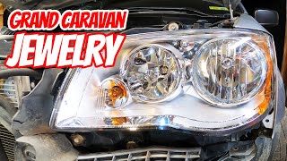 2015 Dodge Grand Caravan 155k Miles Headlight Replacement [upl. by Charmine]