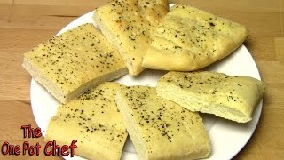 Basic Focaccia Bread  One Pot Chef [upl. by Onifur763]