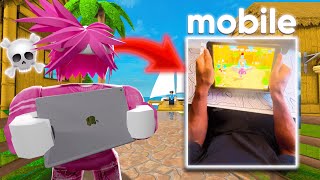 I Played MM2 on MOBILE for 24 HOURS [upl. by Aremihc]