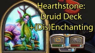 Hearthstone DruidMalfurion Deck  DisenchantingEnchanting Cards Closed Beta Gameplay [upl. by Retsam]