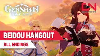 BEIDOU Hangout Event How to Get ALL Endings Guide in Genshin Impact [upl. by Orme961]