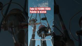 Fake AI Fishing Video Cringe 🐟 shorts fishing [upl. by Attenej]