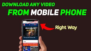 How to DOWNLOAD Videos from ANY WEBSITE on MOBILE 2024 Easy Method [upl. by Yokum]