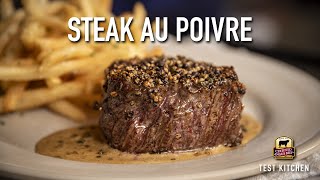 How to Make Steak Au Poivre  Classic French Recipe [upl. by Hgielra186]