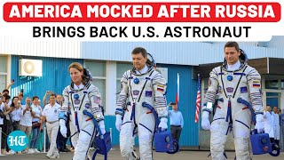 Russian Medias Savage Jibe At USA After Soyuz Brings Back US Astronaut From ISS  Boeing Starliner [upl. by Akirdnwahs]