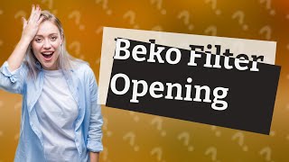 How do you open the filter on a Beko washing machine [upl. by Mikahs]