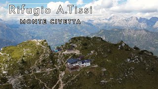 Escursione al rifugio Tissi partendo da Capanna Trieste passando per il rifugio Vazzoler  Civetta [upl. by Ahsekram133]