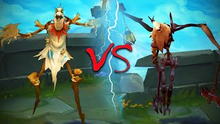 FIDDLESTICKS REWORK ALL SKINS Old VS New Comparison Side by Side  League of Legends [upl. by Necila]