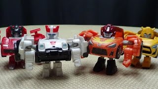 Takara Q Transformers SIDESWIPE PROWL HOT ROD amp BUMBLEBEE EmGos Transformers Reviews N Stuff [upl. by Addiego]