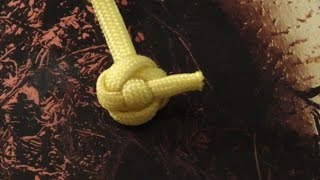 How To Tie A Decorative Paracord Quatrefoil Button KnotStopper Knot [upl. by Korwun]