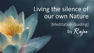 Living the silence of our own Nature Meditation Guiding [upl. by Nnad]