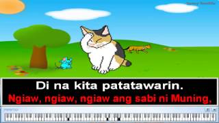 Si Muning at ang Daga  Filipino Children Folk Song K12 MAPEH Song Karaoke [upl. by Nedrud826]