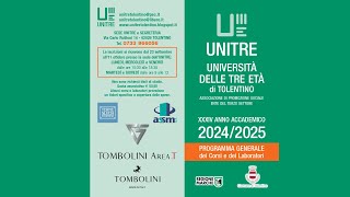 Tolentino Ripartono a breve le iscrizioni a corsi e laboratori dellUNITRE [upl. by Euqinue256]