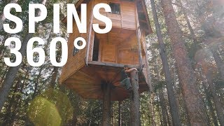 Worlds First Rotating Two Story Tree House How It Was Built [upl. by Floria374]