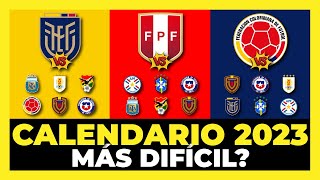 Análisis Qué selección tiene el Calendario 2023 más difícil Eliminatorias Sudamericanas 2026🏆 [upl. by Sirahs]