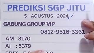 PREDIKSI TOGEL SGP HARI INI 5 AGUSTUS 2024  PREDIKSI SGP HARI INI  RUMUS SGP HARI INI [upl. by Larissa]