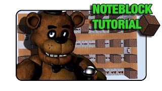 5 Nights At Freddys quotFreddy Fazbear Themequot Doorbell  quotNote BlockTutorialquot Minecraft [upl. by Farly]