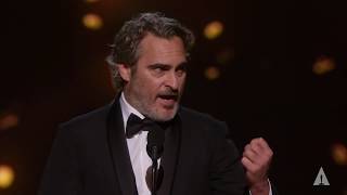 Joaquin Phoenix wins Best Actor  92nd Oscars 2020 [upl. by Nylodnewg869]