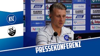 KSCPressekonferenz vor SV Sandhausen 4 Spieltag [upl. by Ecille366]