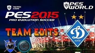 PES 2015 KIT EDITING  DYNAMO KIEV Step by Step Guide for Next Gen [upl. by Anire236]