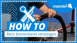 BINNENBAND VERVANGEN van je RACEFIETS Mantel Howto [upl. by Edelstein]