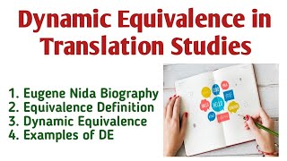 Dynamic Equivalence in Translation Studies Eugene Nida Dynamic Equivalence Eugene Nida Biography [upl. by Norej]