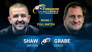 SHAW vs GRABE ▸ 2024 WPA PREDATOR WORLD CHAMPIONSHIP MENS 10BALL [upl. by Chapland]