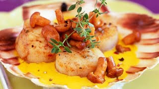 Recette  Coquilles saintJacques au curry [upl. by Ahsinned]