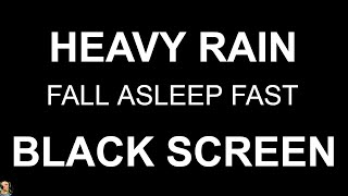 Black Screen Rain NO THUNDER Heavy Rain Sounds For Sleeping Night Rain For Sleep by Still Point [upl. by Anauj]