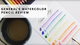 Generals Watercolor Pencils Review [upl. by Breban278]