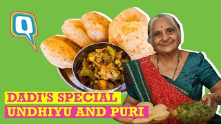 Gujjubens Undhiyu and Puri  Authentic Gujarati Cuisine  The Quint [upl. by Pierpont]