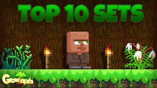 Growtopia  Top 10 Pro Sets MUST WATCH [upl. by Narruc]