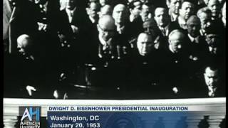 Clip Dwight Eisenhower 1953 Presidential Inauguration [upl. by Alekehs]