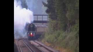 71000 Duke of Gloucester at Beaulieu RoadMP4 [upl. by Nemra]