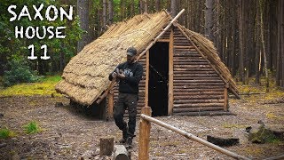 Thatch House Build Primitive Moss Insulation  Bushcraft Saxon House PART 11 [upl. by Juliano709]