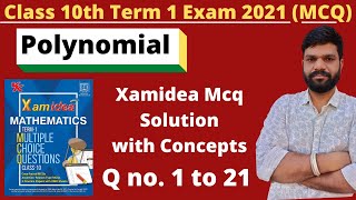 class 10 polynomials mcq short tricks  xam idea maths mcq class 10 [upl. by Araec]