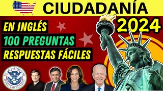 Examen de ciudadanía americana en INGLÉS 2024 100 Preguntas in English [upl. by Prebo855]