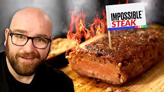 Making the Impossible Steak  100 Plant Based STEAK [upl. by Adilen]