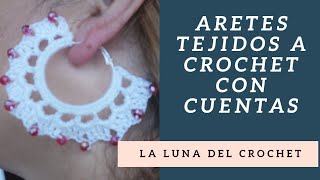 Aretes tejidos a Crochet Pendientes en Crochet [upl. by Nimar581]