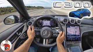 The 2022 MercedesBenz CClass isn’t a Taste of Luxury it’s the Full Meal POV Drive Review [upl. by Llerot]