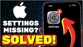 How to Bring Back the Missing Settings Icon on iPhone EASY [upl. by Akienat]