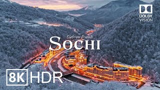 Sochi Russia 🇷🇺 in 8K HDR ULTRA HD 60 FPS Dolby Vision™ Drone Video [upl. by Betthel599]