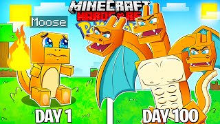 I Survived 100 DAYS as a FIRE POKEMON in HARDCORE Minecraft [upl. by Errecart]