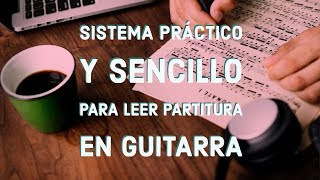 Cómo leer partitura en guitarra FÁCIL [upl. by Alleinnad]