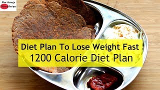 1200 Calorie Diet Plan To Lose Weight Fast  Full Day Meal Plan For Weight Loss  Skinny Recipes [upl. by Beisel]