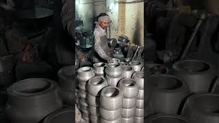 Pressure cooker making😱 youtubeshorts hardworking indianstreetfood shorts [upl. by Yennor796]