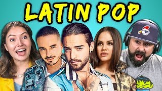 ADULTS REACT TO LATIN POP Maluma J Balvin Sofía Reyes [upl. by Yasdnyl]