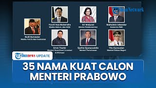 Jelang Jokowi Lengser Muncul 35 Calon Menteri hingga Jaksa Agung Menguat Masuk Kabinet Prabowo [upl. by Marj]