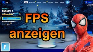 Fortnite FPS anzeigen 2024 schnell amp einfach [upl. by Atinahs585]