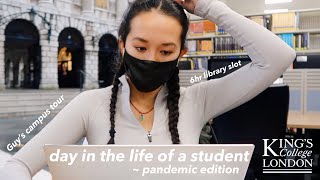 day in the life of a university student at kings college london  pandemic vlog [upl. by Entirb]